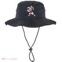 Happy Easter Bunny Playing Baseball Easter Sport Gift Bucket Hat thumb 0