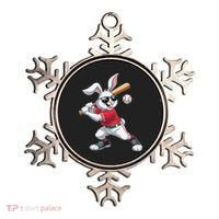 Happy Easter Bunny Playing Baseball Easter Sport Gift Ornament thumb 0