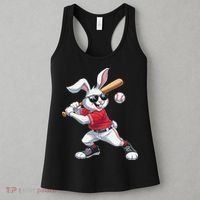 Happy Easter Bunny Playing Baseball Easter Sport Gift Women's Tank Top thumb 3