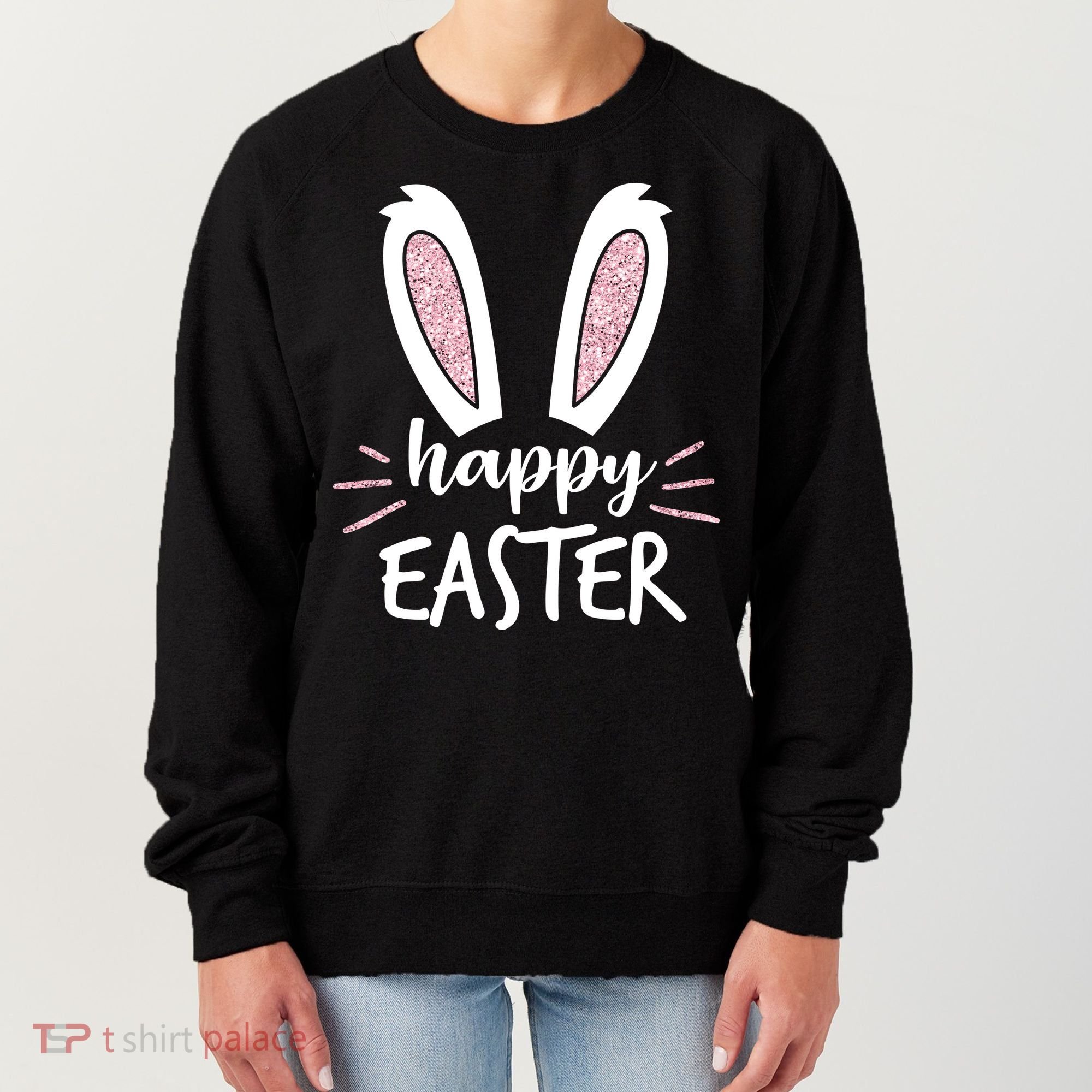 Happy Easter Bunny Ears Women's Sweatshirt