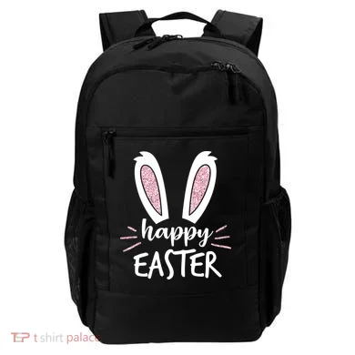 Happy Easter Bunny Ears Backpack