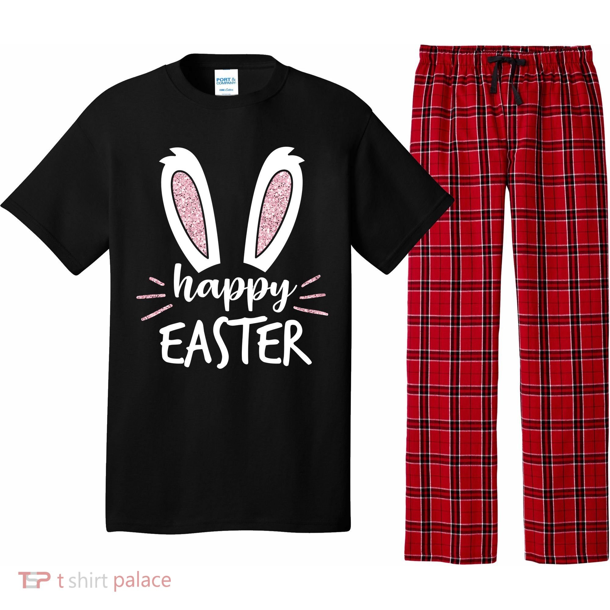 Happy Easter Bunny Ears Pajama Set