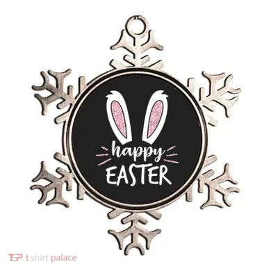 Happy Easter Bunny Ears Ornament