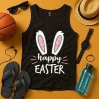 Happy Easter Bunny Ears Tank Top thumb 4