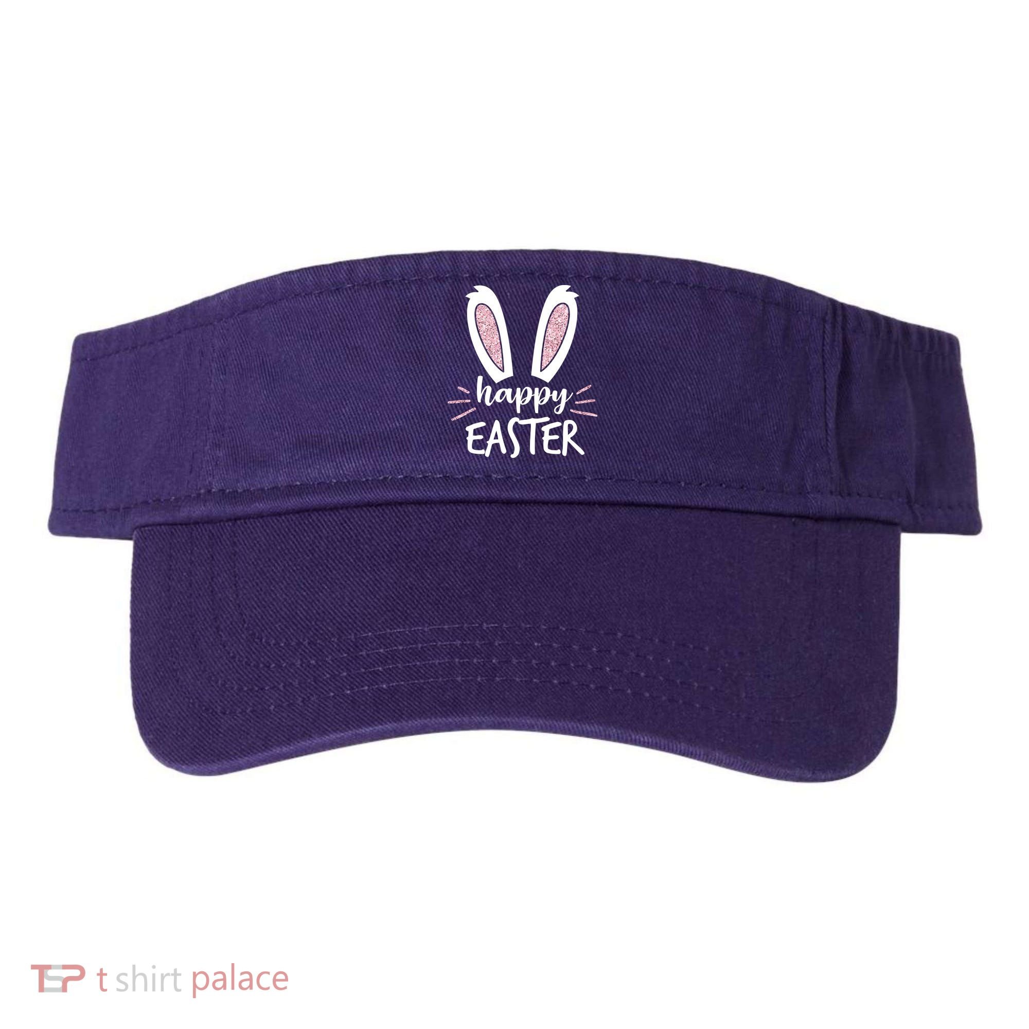 Happy Easter Bunny Ears Visor