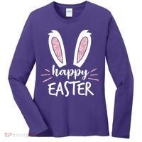 Happy Easter Bunny Ears Women's Long Sleeve Shirt thumb 0