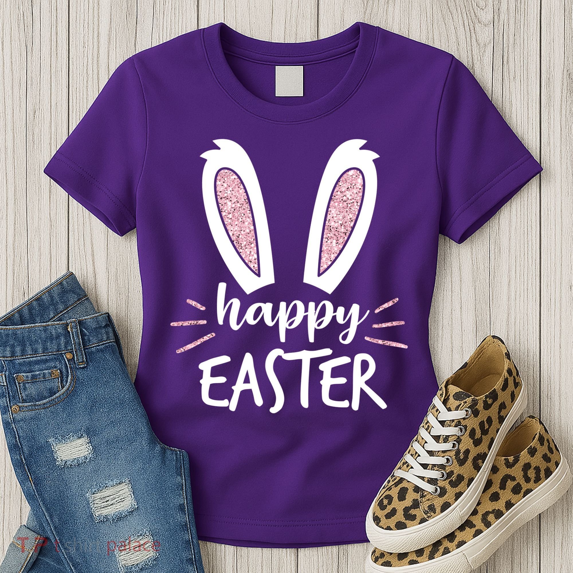 Happy Easter Bunny Ears Women's T-Shirt