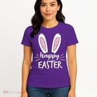 Happy Easter Bunny Ears Women's T-Shirt thumb 4