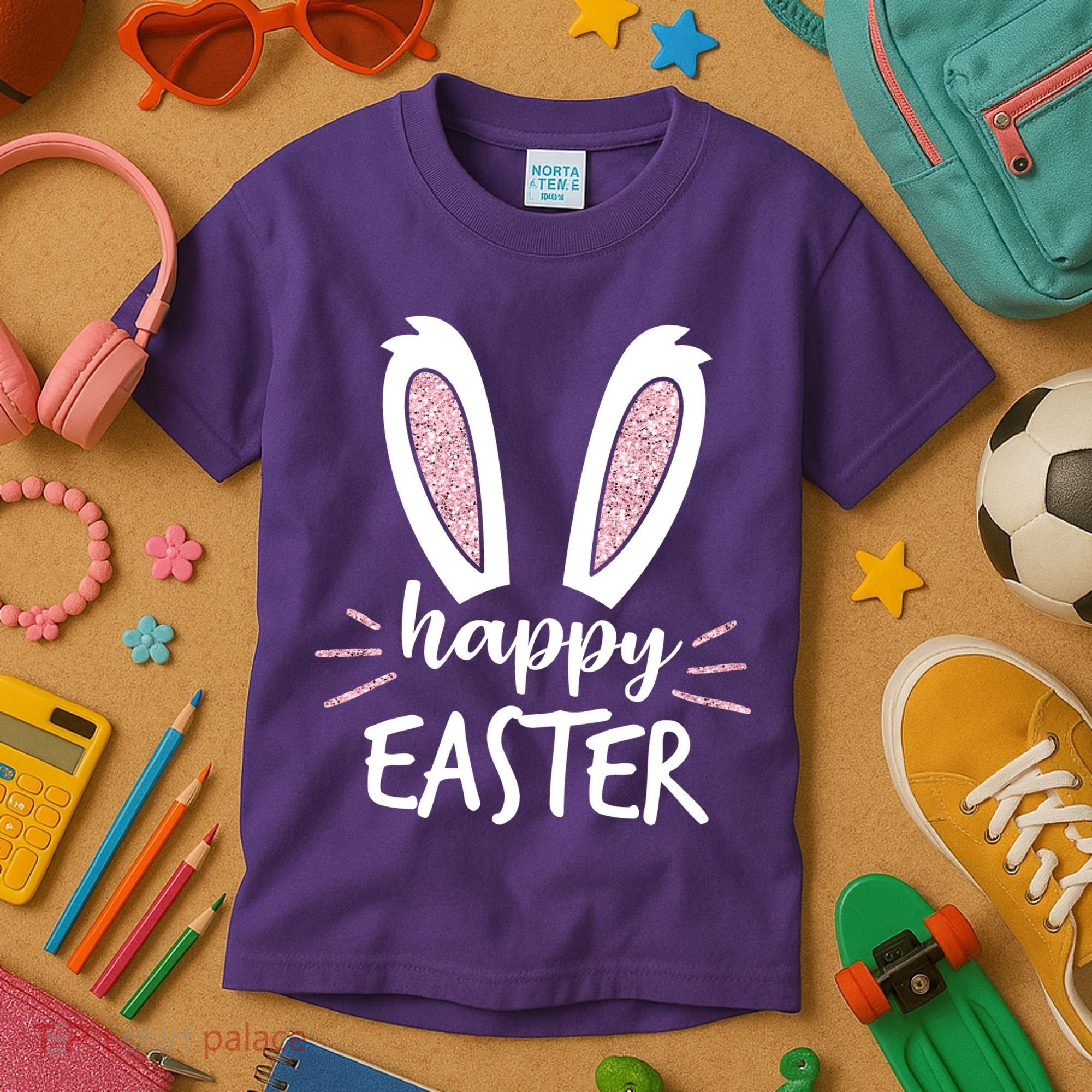 Happy Easter Bunny Ears Kids T-Shirt