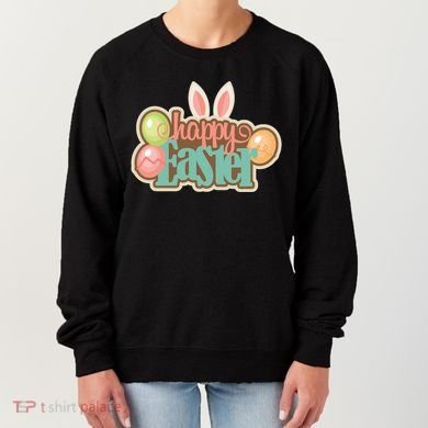 Happy Easter Bunny Ears Holiday Women's Sweatshirt