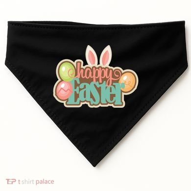 Happy Easter Bunny Ears Holiday USA-Made Doggie Bandana