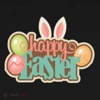 Happy Easter Bunny Ears Holiday Bucket Hat thumb 4