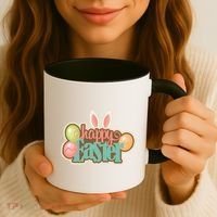 Happy Easter Bunny Ears Holiday Coffee Mug thumb 3