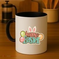 Happy Easter Bunny Ears Holiday Coffee Mug thumb 4