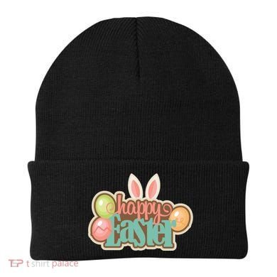 Happy Easter Bunny Ears Holiday Beanie