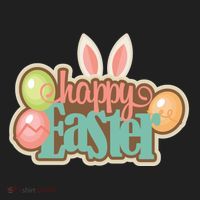 Happy Easter Bunny Ears Holiday Beanie thumb 2