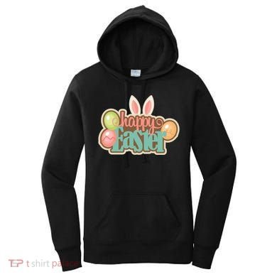 Happy Easter Bunny Ears Holiday Women's Hoodie