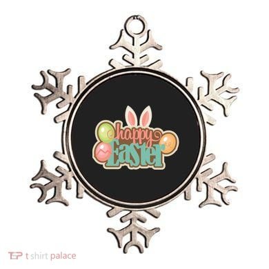 Happy Easter Bunny Ears Holiday Ornament