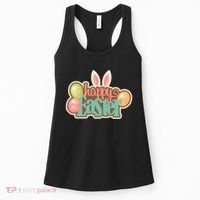 Happy Easter Bunny Ears Holiday Women's Tank Top thumb 0