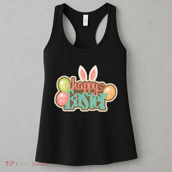 Happy Easter Bunny Ears Holiday Women's Tank Top