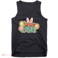 Happy Easter Bunny Ears Holiday Tank Top thumb 0