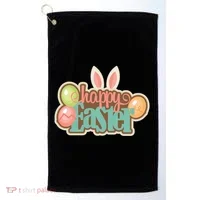 Happy Easter Bunny Ears Holiday Golf Towel thumb 0
