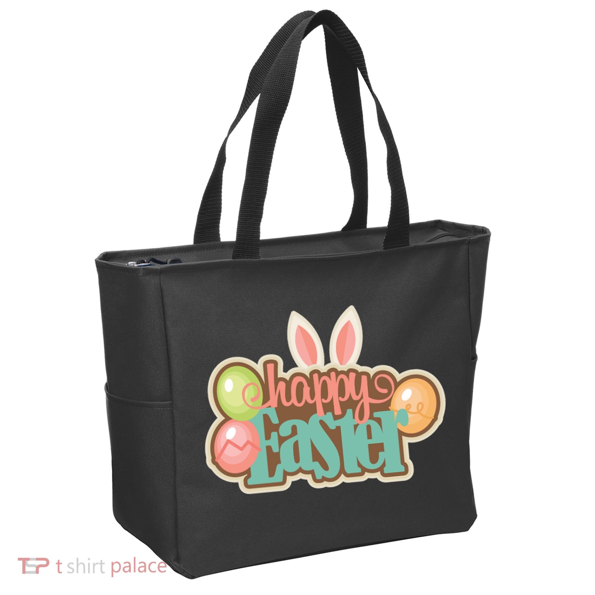 Happy Easter Bunny Ears Holiday Tote Bag