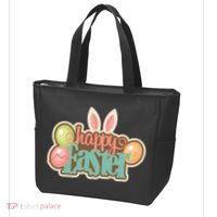 Happy Easter Bunny Ears Holiday Tote Bag thumb 3