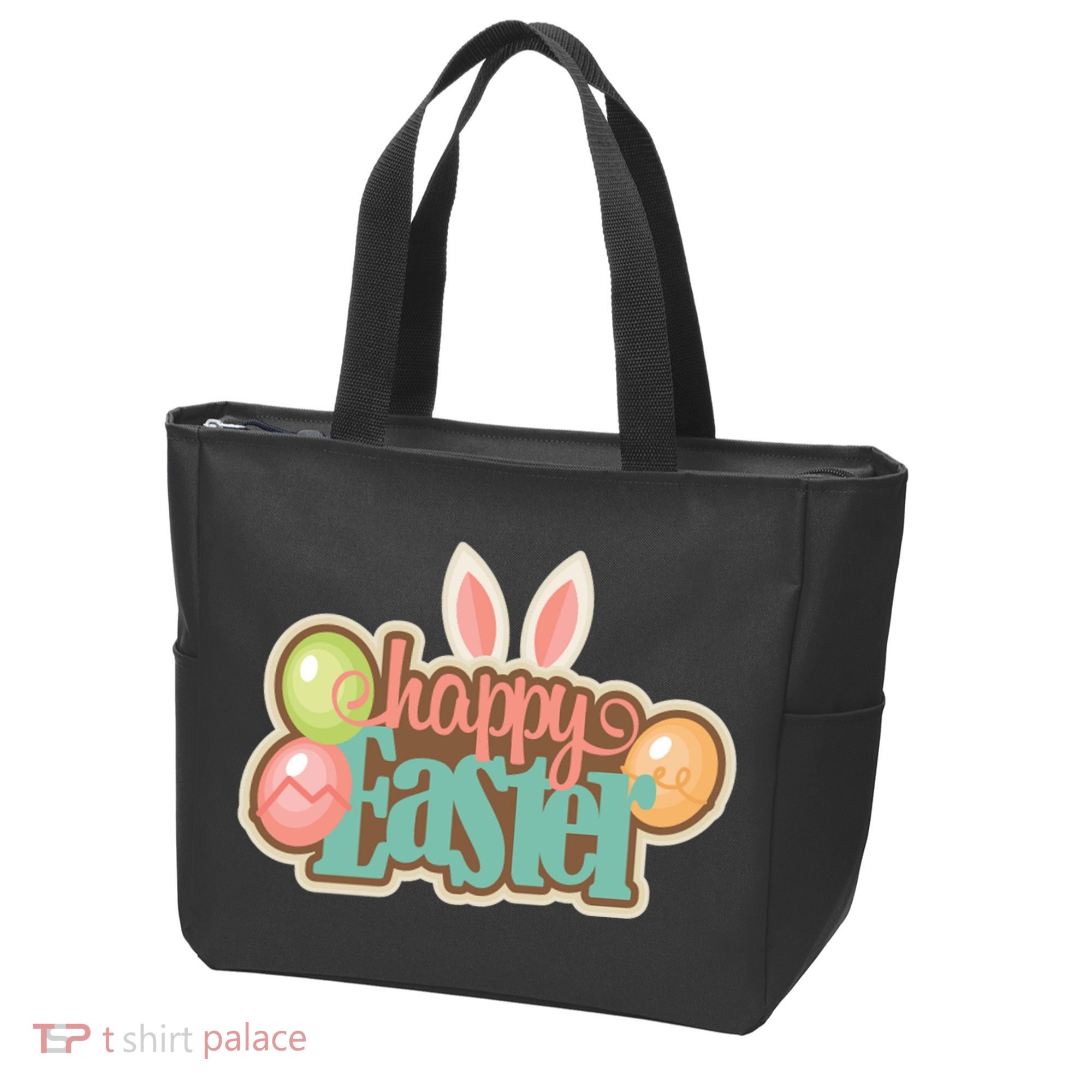 Happy Easter Bunny Ears Holiday Tote Bag