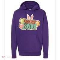 Happy Easter Bunny Ears Holiday Hoodie thumb 0