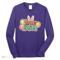 Happy Easter Bunny Ears Holiday Long Sleeve Shirt thumb 0