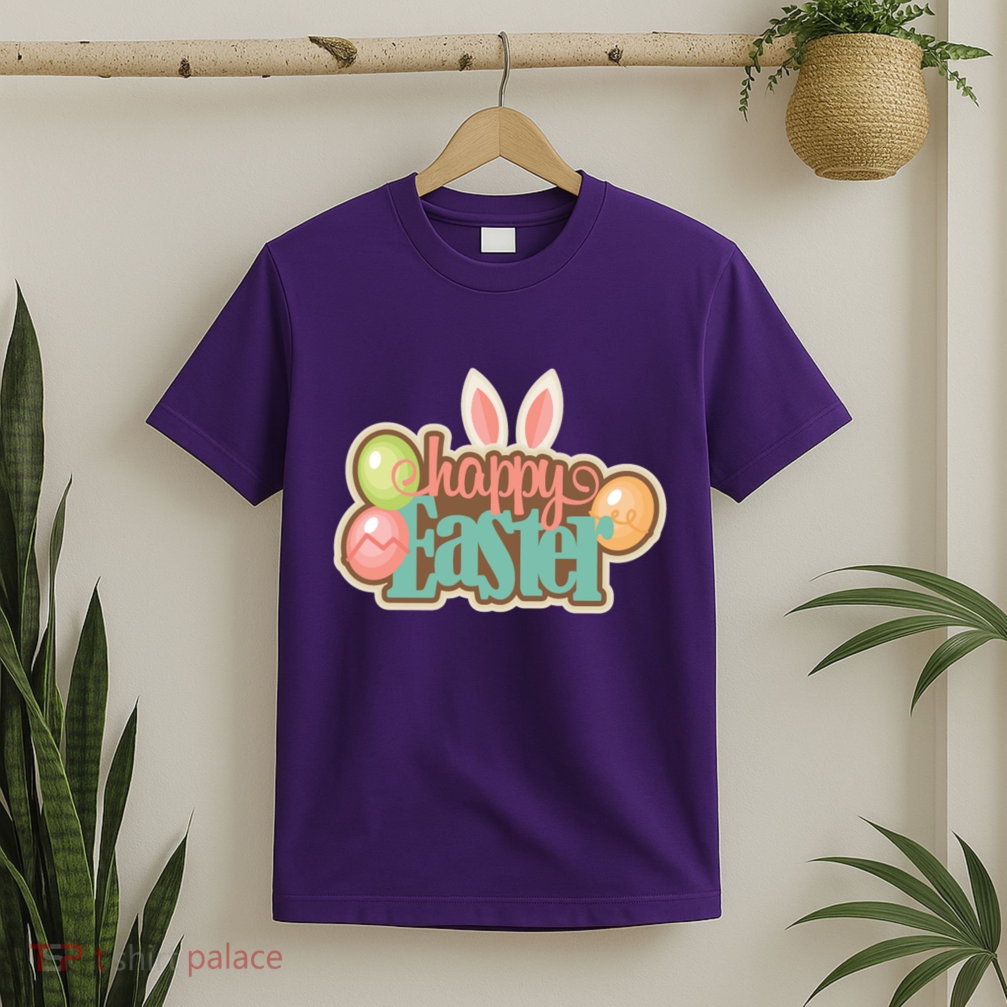 Happy Easter Bunny Ears Holiday T-Shirt