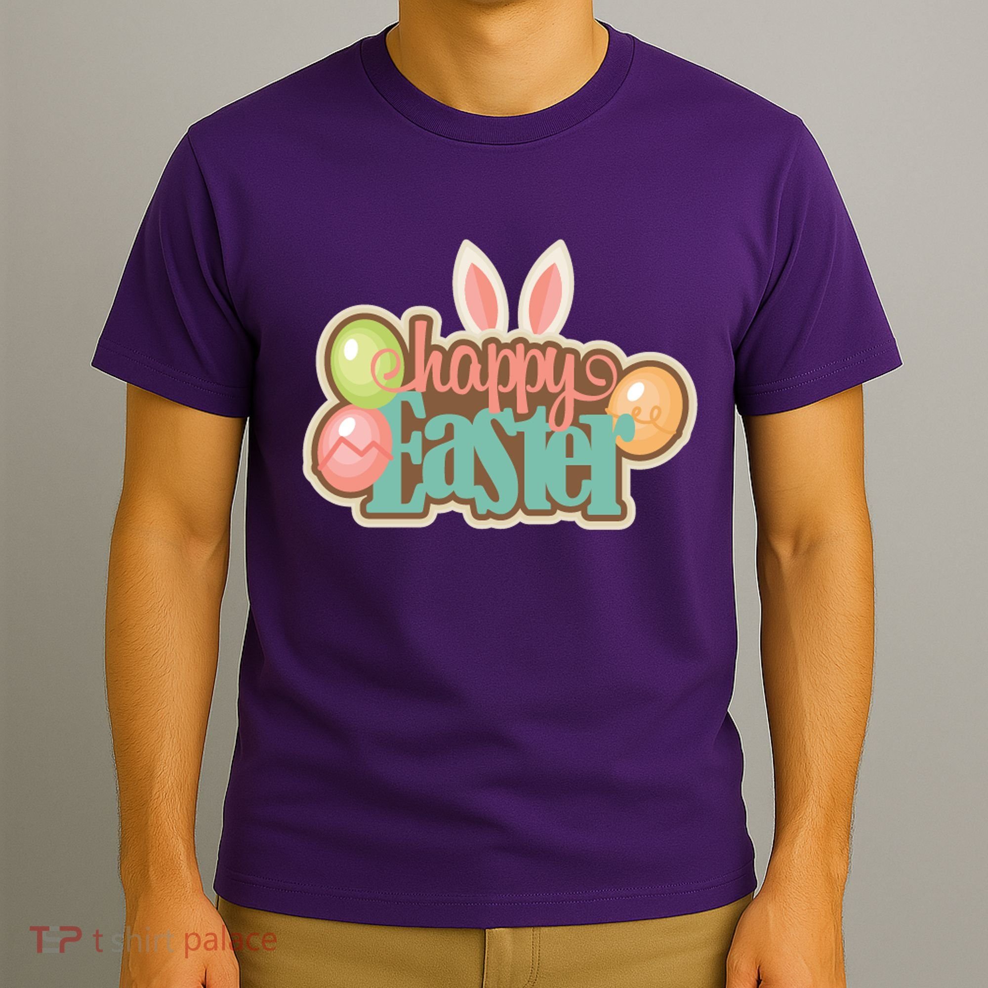 Happy Easter Bunny Ears Holiday T-Shirt