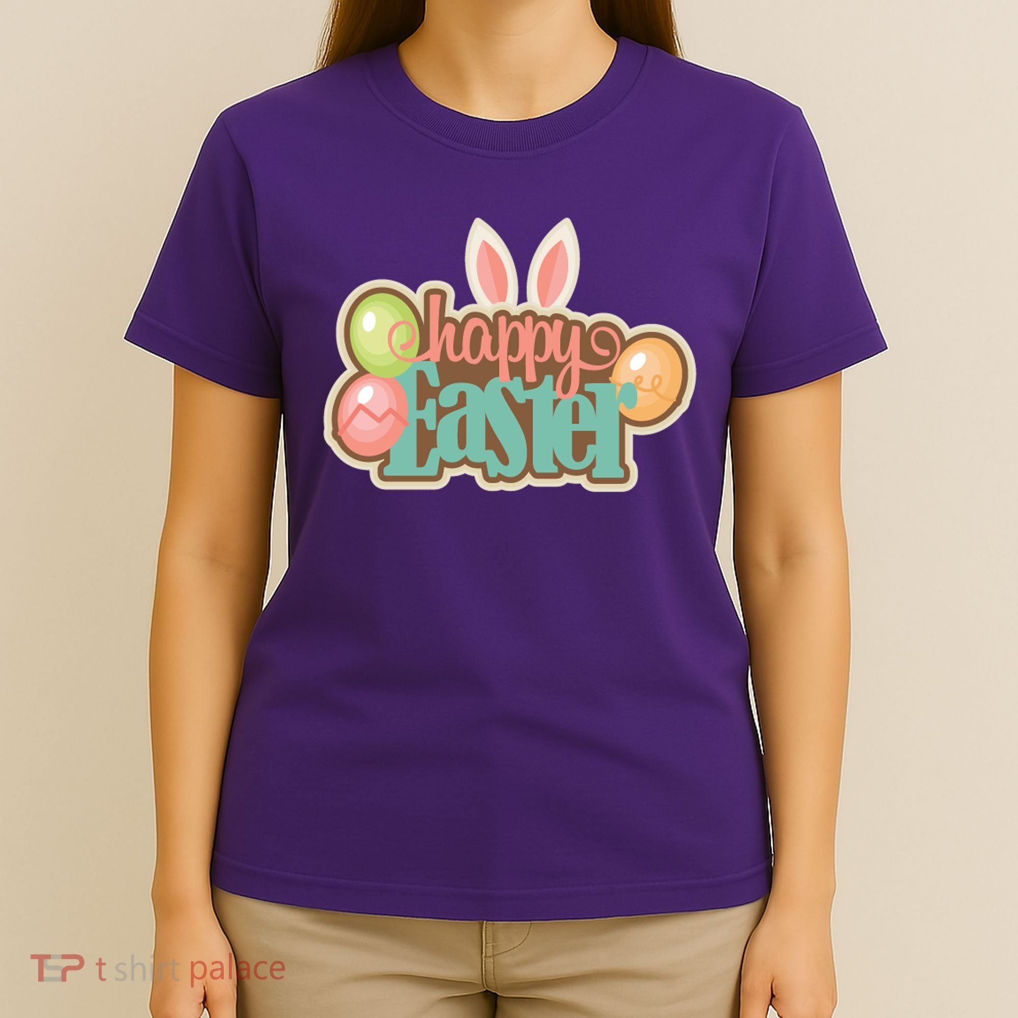 Happy Easter Bunny Ears Holiday T-Shirt
