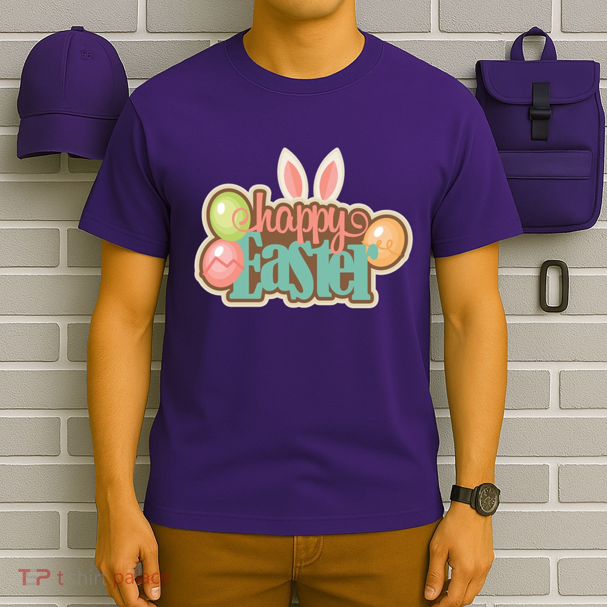 Happy Easter Bunny Ears Holiday T-Shirt