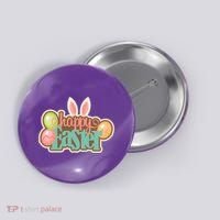 Happy Easter Bunny Ears Holiday Button thumb 0