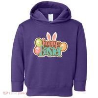 Happy Easter Bunny Ears Holiday Toddler Hoodie thumb 0