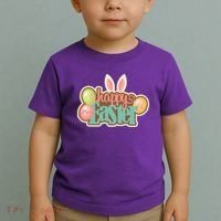 Happy Easter Bunny Ears Holiday Toddler T-Shirt thumb 2