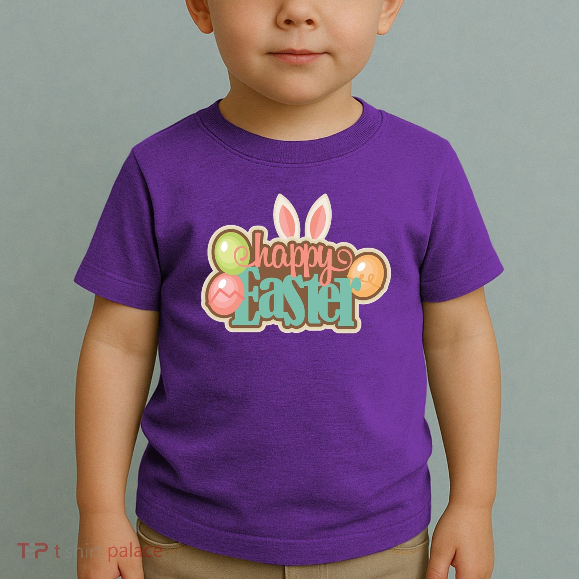 Happy Easter Bunny Ears Holiday Toddler T-Shirt