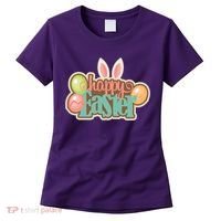 Happy Easter Bunny Ears Holiday Women's T-Shirt thumb 0
