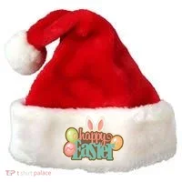 Happy Easter Bunny Ears Holiday Santa Hat thumb 0