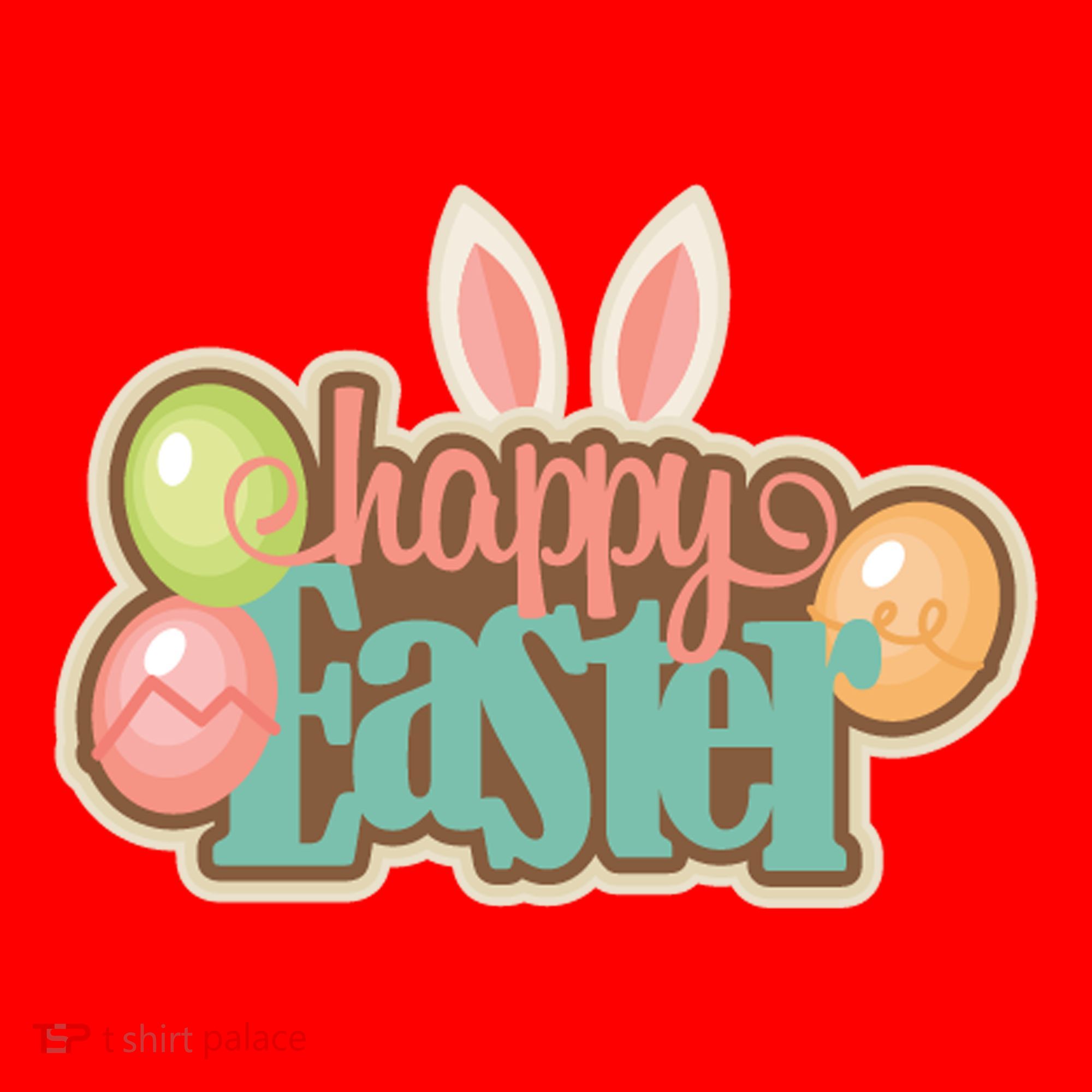 Happy Easter Bunny Ears Holiday Santa Hat
