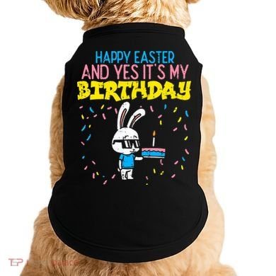 Happy Easter Birthday Bunny Cake Bday Party Doggie Tank