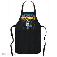 Happy Easter Birthday Bunny Cake Bday Party Apron thumb 0
