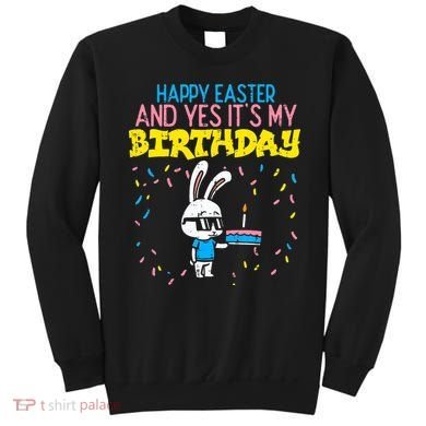 Happy Easter Birthday Bunny Cake Bday Party Sweatshirt