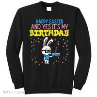 Happy Easter Birthday Bunny Cake Bday Party Sweatshirt thumb 0