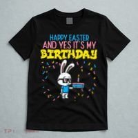 Happy Easter Birthday Bunny Cake Bday Party T-Shirt thumb 5