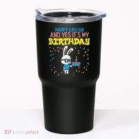 Happy Easter Birthday Bunny Cake Bday Party Tumbler thumb 0