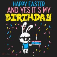 Happy Easter Birthday Bunny Cake Bday Party Hat thumb 2