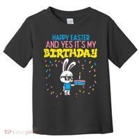 Happy Easter Birthday Bunny Cake Bday Party Toddler T-Shirt thumb 0